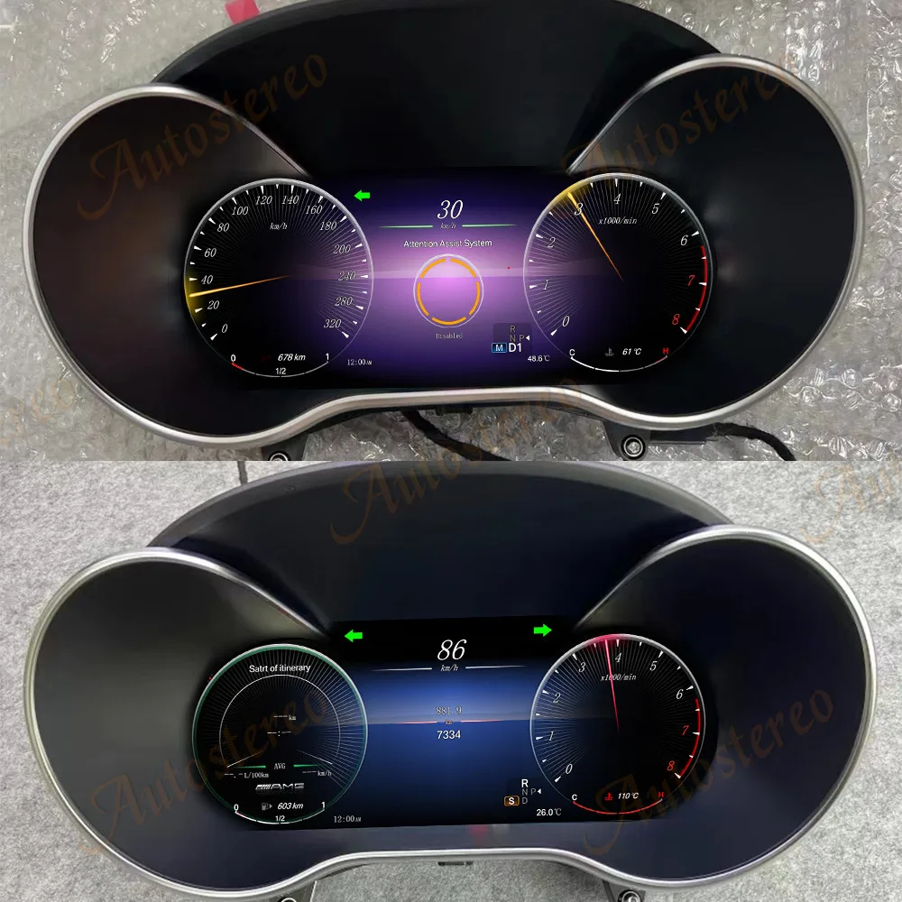 Car Digital Cluster Carplay Virtual Cockpit Screen For Mercedes Benz X Class W47