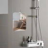 Anti-Fog Acrylic Mirror With Wall Suction Shower Mirror For Man Shaving Women Makeup Portable Travel Bathroom Mirror 5