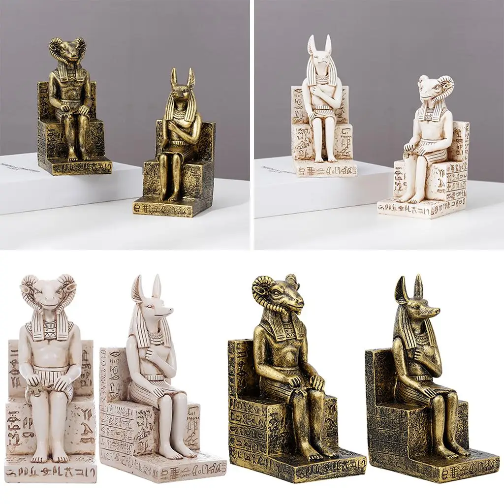 Ancient Egyptian Anubis Statue Office Craft Decoration Collectible Gift