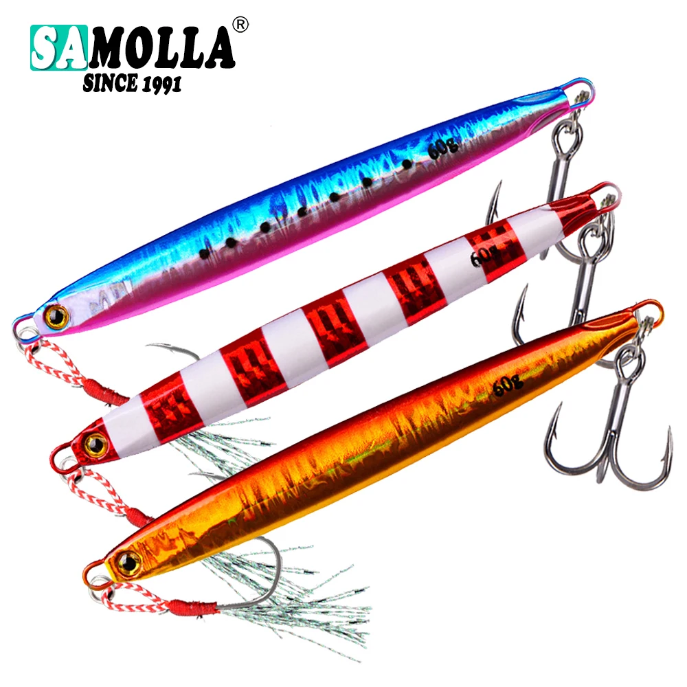 

New JIG Fishing Lure Hard Metal Fish Lures Bionics Bait Weights10-60g Sinking Bass Fishing Accessories Lures Whopper Fish Pike