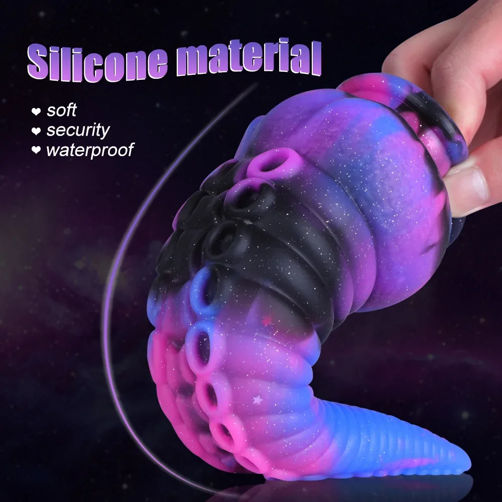 Octopus Dildo Suction Cup Tentacle Sex Toy Animal Dildo Alien Dick Anal Plug Vaginal Dilator/Stimulator for Woman Man
