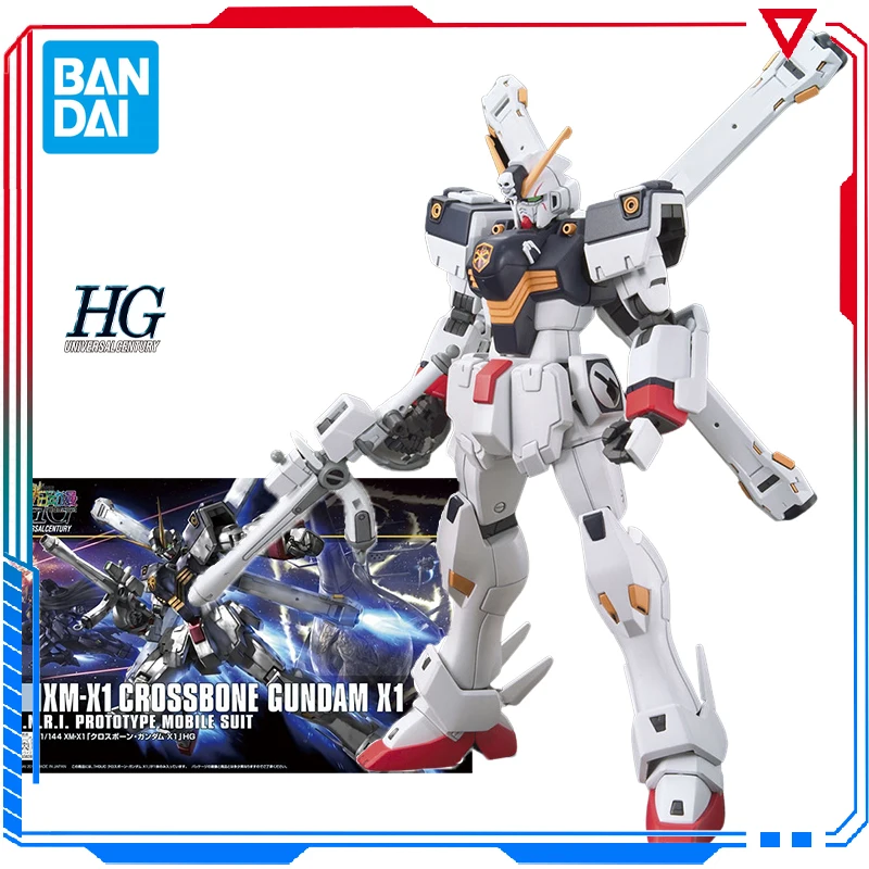 

Bandai HGUC 1/144 XM-X1 Crossbone Gundam X1 Action Figure Prototype Mobile Suit Gundam Model Kit Toys for Boys
