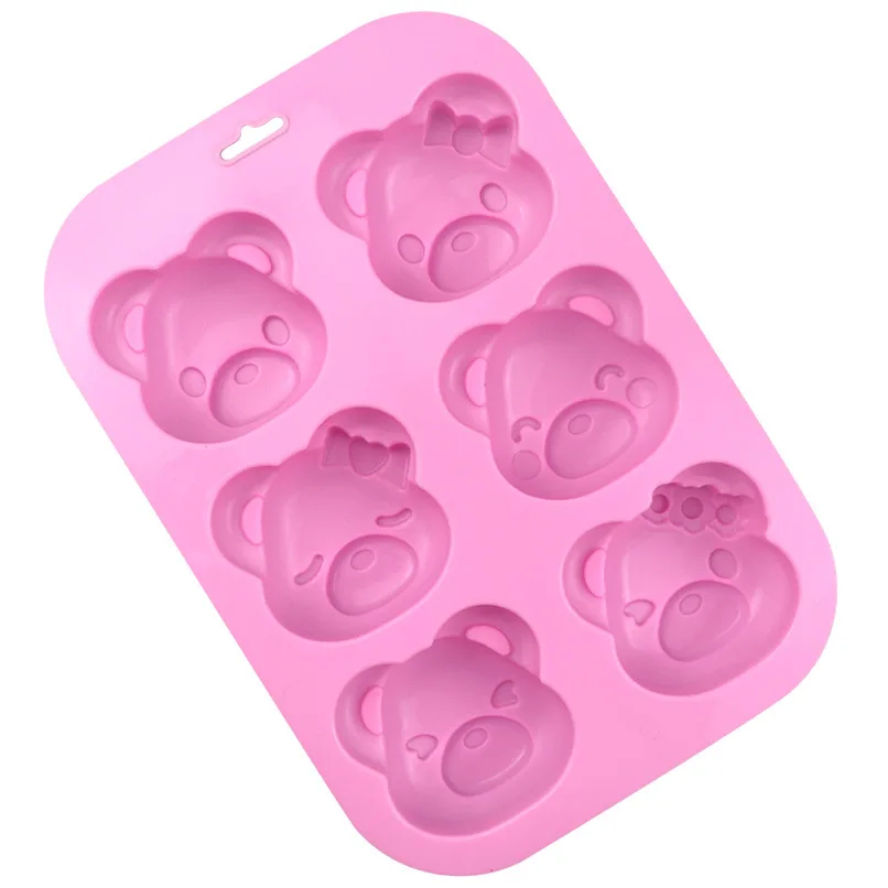 Bär Silikon Form Für Seife Machen Cartoon Eiswürfel Tablett Gelee Pudding Bad Bombe Baby Dusche Kreide Kuchen Backen Gebäck Werkzeuge – Detail 8