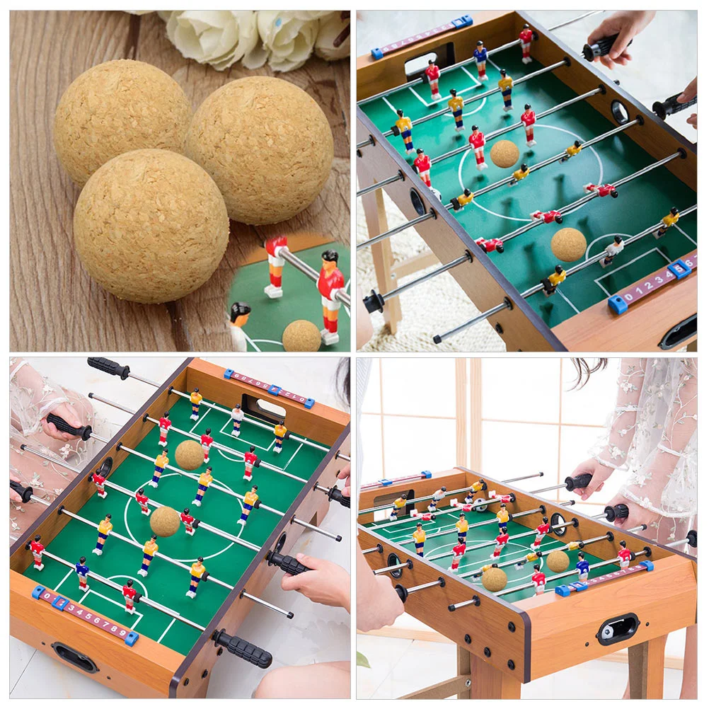 5 Pcs Table Soccer Foosball Cork Accessory Balls Foosebsllball Glass Bottle Massage Child