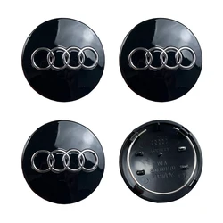 4pcs Car Wheel Center Cap Hub Covers Badge - 60mm to 69mm (68mm Black - 8D0601170)