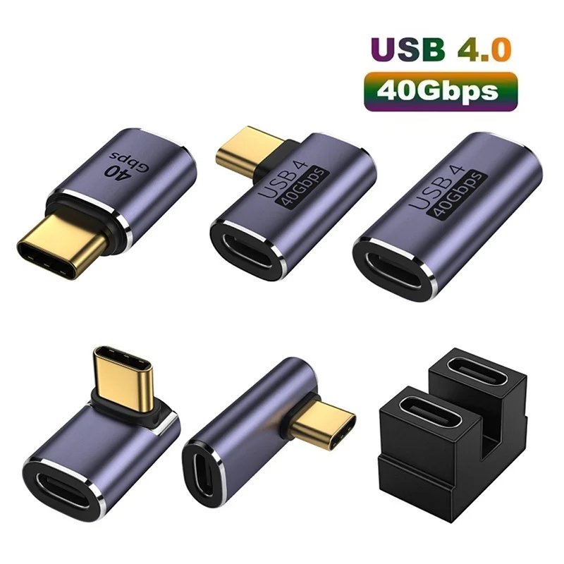 High-Speed USB4 Adapter - USB C Male to Female Converter