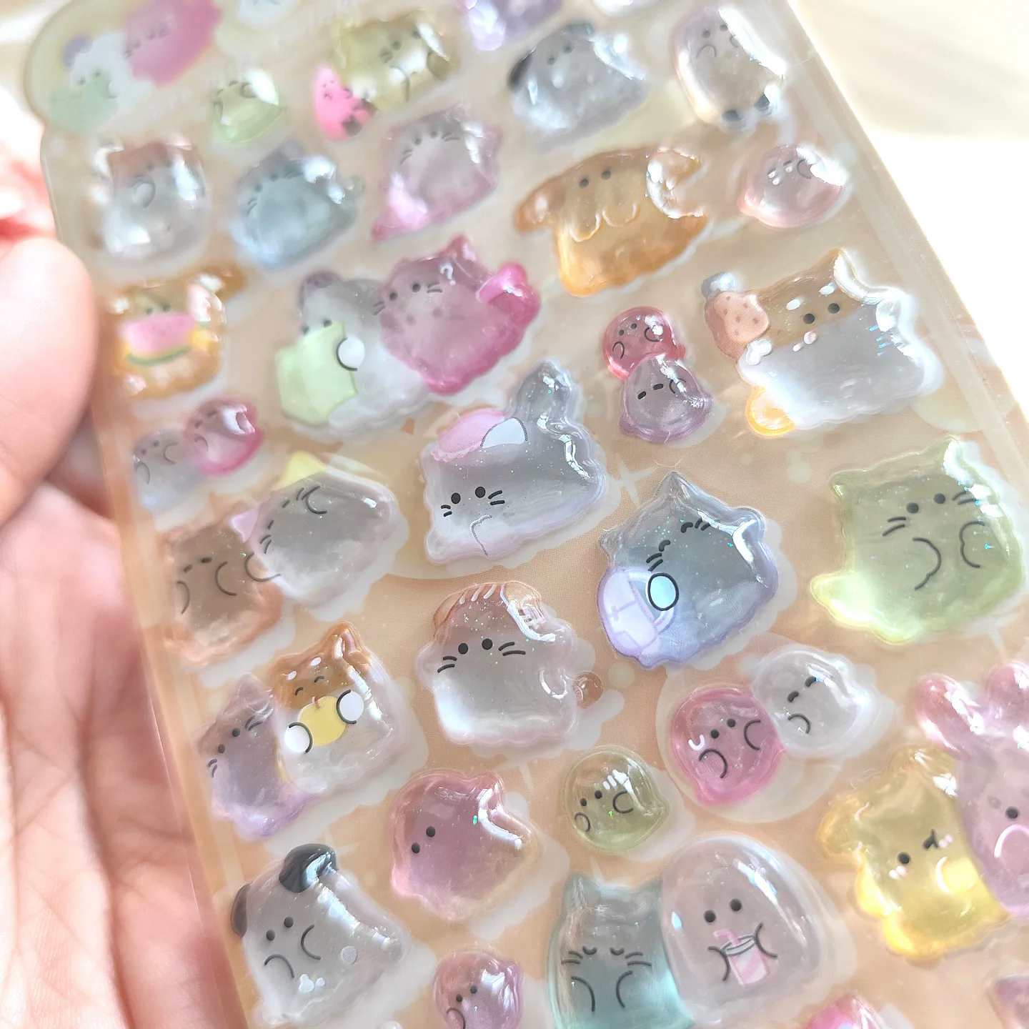 1 pc/4 pcs Japanese Style Ghost 3D Relief Stickers Scrapbooking Diy Journal Cute Stationery School Sticker