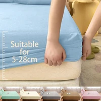 120/150/180cm Fitted Sheet with Elastic Bands Non Slip Adjustable Mattress Covers for Single Double King Queen Bed Bedspread 1