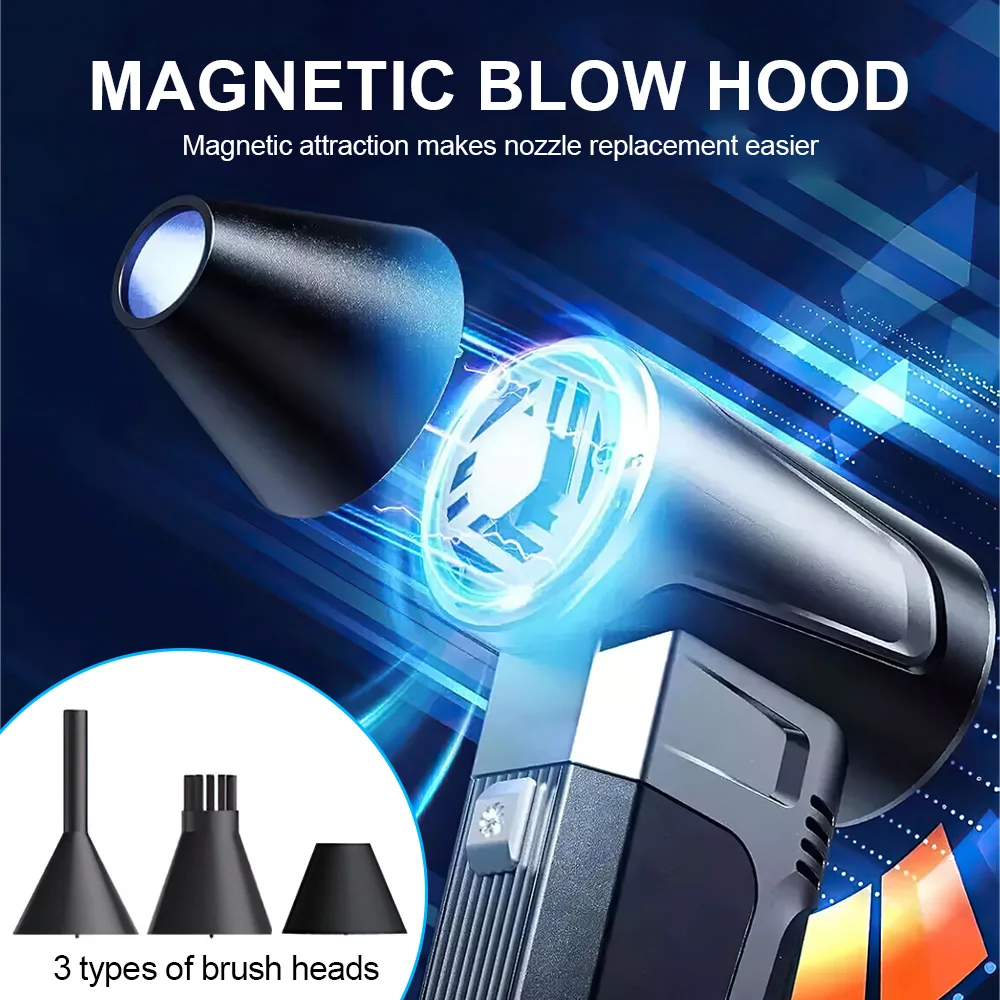 130000RPM Mini Violent Blower Portable Turbo Jet Fan Handheld High Speed Air Blower Dust Cleaner Car PC Keyboard Cleaning Tool 2