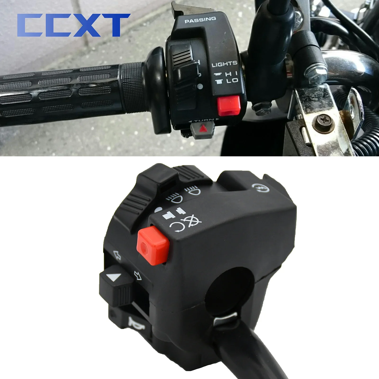 Moto Scooter Atv Far Near Beam Interruttore Di Avviamento Elettrico Clacson Indicatori Di Direzione Interruttore Pulsante Luce Per Ktm Honda Kawasaki 