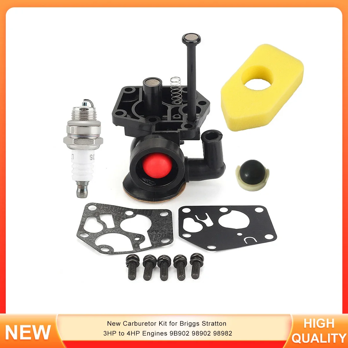 

Новый набор карбюраторов для двигателей Briggs Stratton 3HP до 4HP 9B902 98902 98982