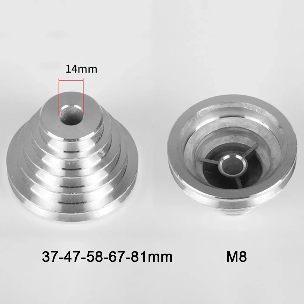 Pagoda Pulley Wheel Aluminum Transmission Wheel For Benchtop Drill Press M8 A Type V-shaped Pulley Timing Belt 14mm 22mm aluminum pulley wheel