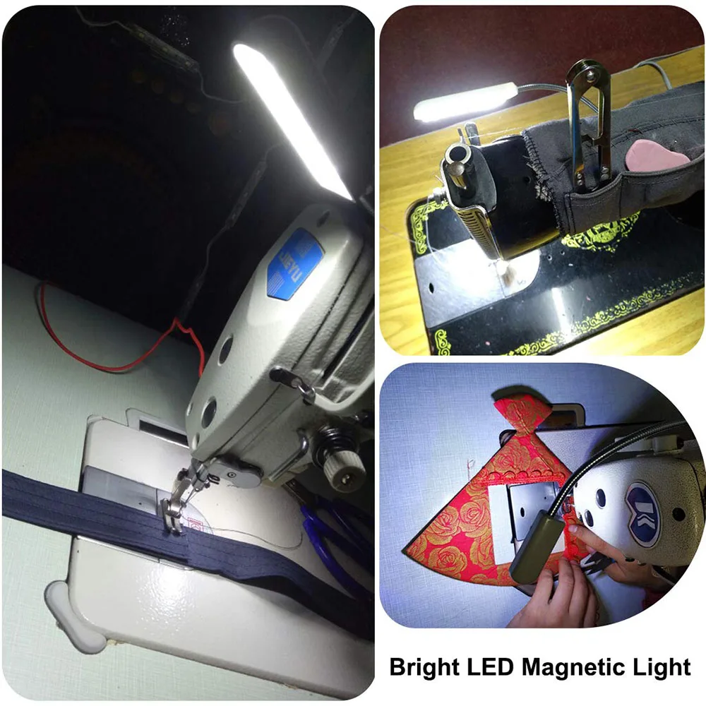 Sewing Machine Lighting Lamp Sewing Machine Light LED Work Light 10/20/30 LED Industrial Sewing Machine Lighting Lamp Clothing Machine Accessories Work Light 360&deg; Flexible Gooseneck