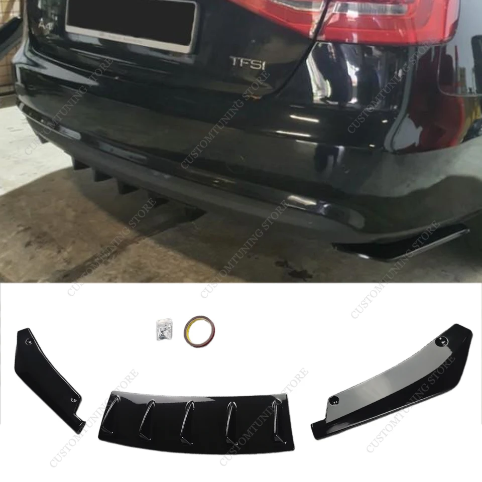 Paneelsplitterlip Autozijrokken Voor Alfa Voor Romeo 159 Universele Auto Bumper Strip Lip Spoiler Diffuser Splitter Kras Protector Winglets Side Rok Extension (Kleur : Black 1 Paneelsplitterlip Autozijrokken Voor Alfa Voor Romeo 159 Universele Auto Bumper Strip Lip Spoiler Diffuser Splitter Kras Protector Winglets Side Rok Extension (Kleur : Black 1