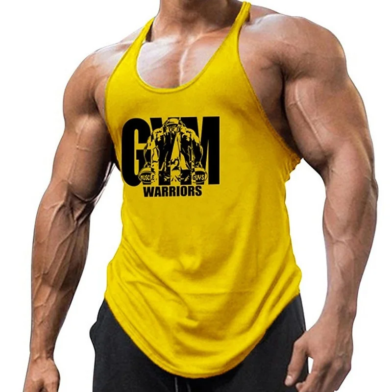 Gym Fitness Simple Solid Men Tank Top Soft Breathable Loose Round Neck Sleeveless Top Summer Daily Casual Cool Fashion Vest 4