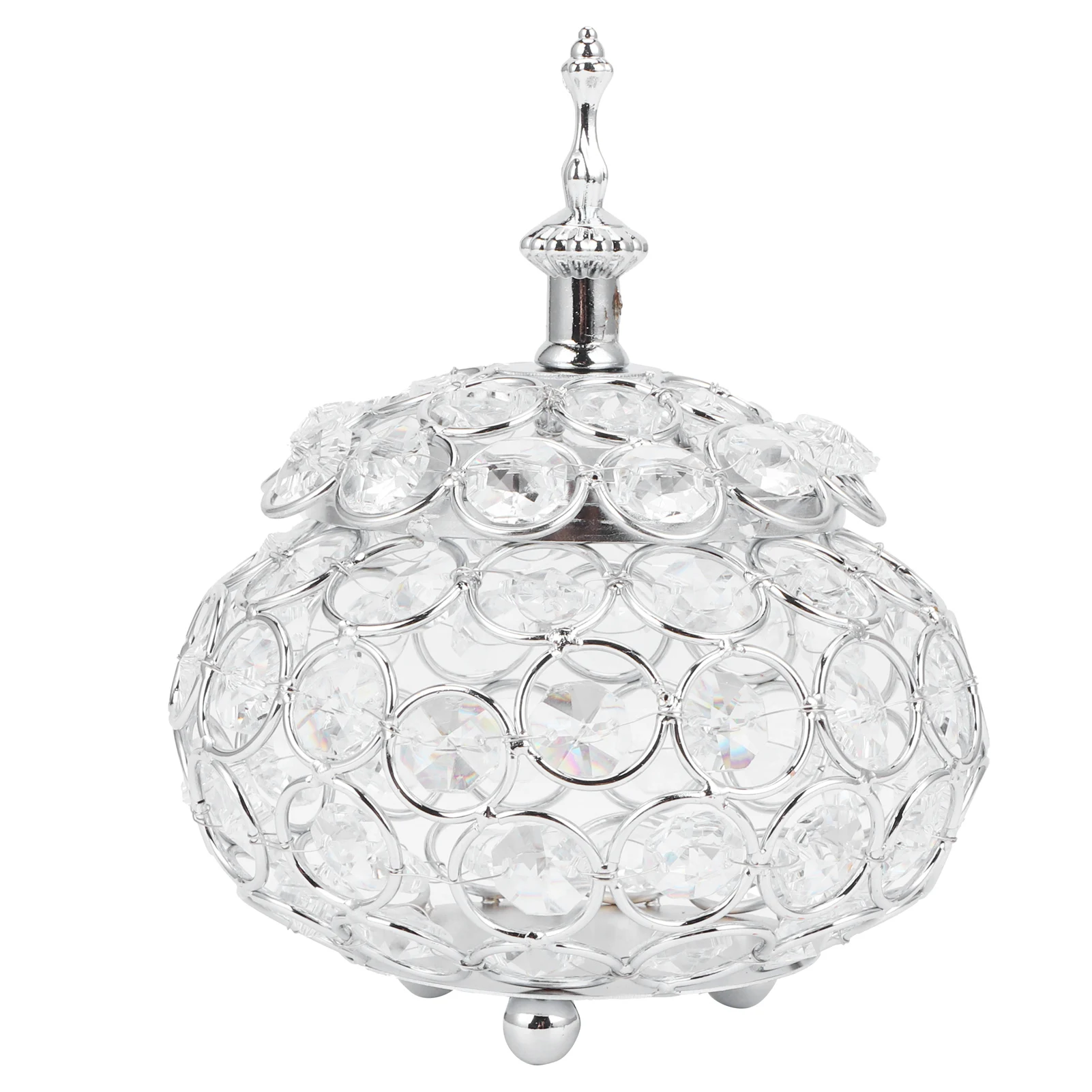 

Retro Crystal Candle Holder European Style Candlestick For Home Table Decor
