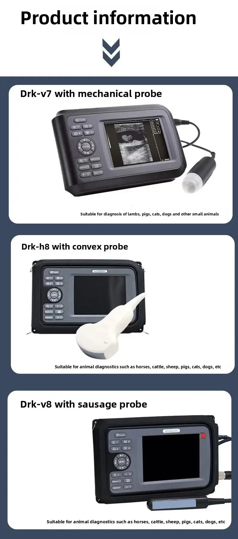 DM Cheap Clinic Handheld Machine Portable Vet Ultrasound for Animal Machine