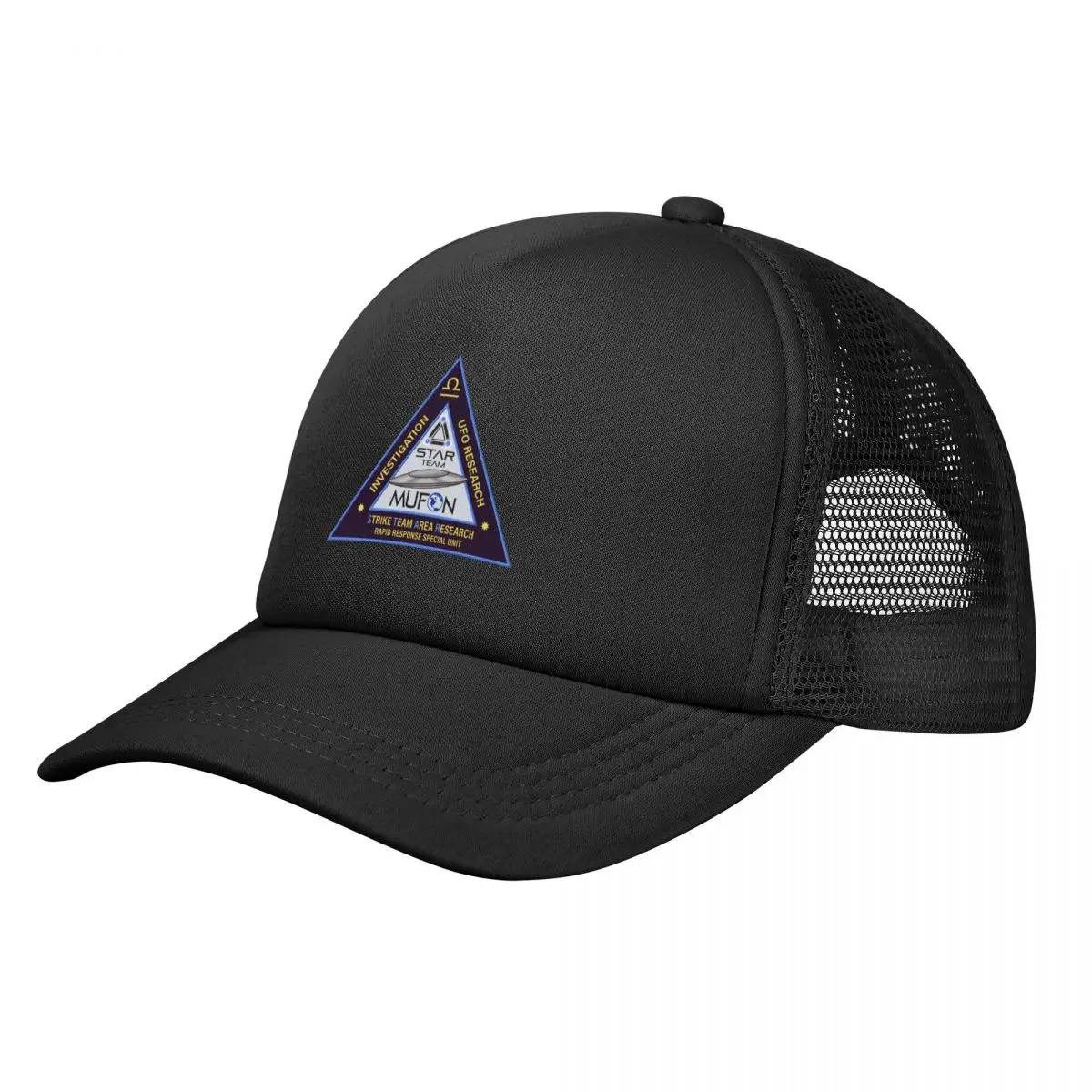 

MUFON (Mutual UFO Network) Triangular Star Team Patch Artwork Baseball Cap Snap Back Hat cute Streetwear Baseball Men Women's