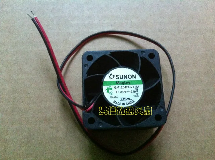 

Freight free new SUNON 4028 GM1204PQV1-8A DC12V 2.8W two-wire cooling fan