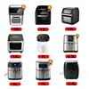New 6L Digital Customizable Stainless steel 8 Presets 1800W Electric Hot Power Air Fryer Oven 6