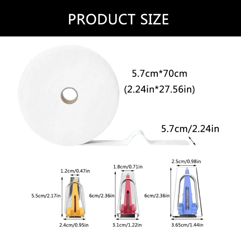 2 Rolls 2-1/4 in Cotton Blend Batting Roll 76Yard/Roll For Quilts Rug Crafting
