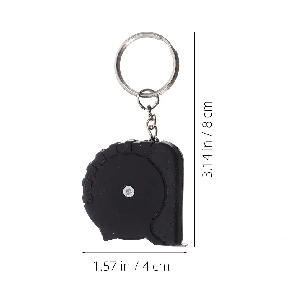 10Pcs 미니 측정 테이프 키체인 개폐식 강철 줄자 포켓 사이즈 정확하고 빠른 측정에 유용한 지갑형
