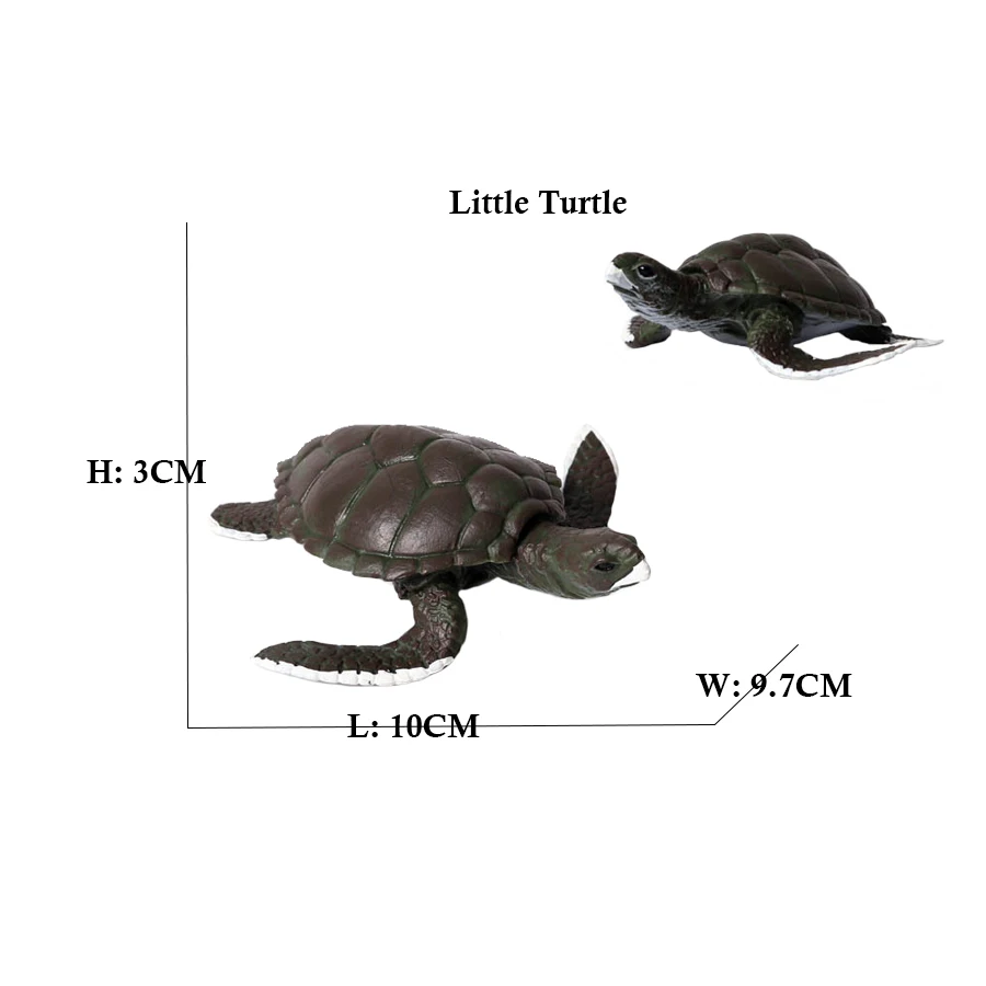 Turtle and Tortoise Action Figure Playset - Sea and Marine Animal Toy Collection