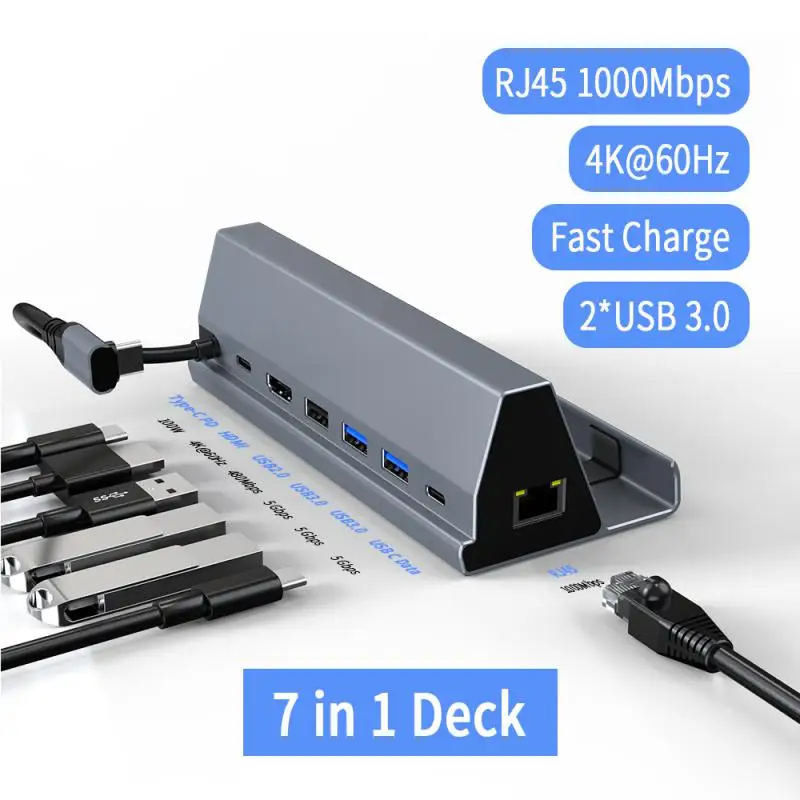 

Док-станция 5 в 1, подставка для телевизора с разъемом USB Type-c, 4K 60 Гц