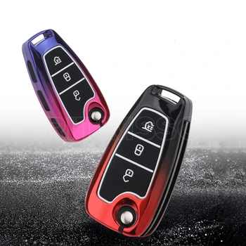 Colorful Car Folding Key Case Cover Bag for Ford Focus C-Max S-Max Galaxy Mondeo Ranger Transit Tourneo Custom Alloy Protector 4 Colorful Car Folding Key Case Cover Bag for Ford Focus C-Max S-Max Galaxy Mondeo Ranger Transit Tourneo Custom Alloy Protector - Colorful Car Folding Key Case Cover Bag for Ford Focus C Max S Max Galaxy