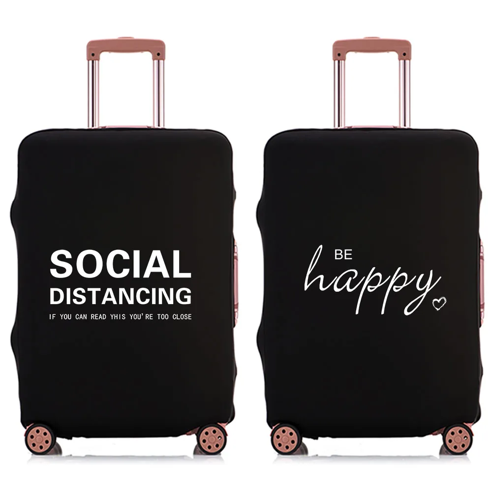 

Luggage Elastic Protective Case Dust Cover Suit for 18-28 Inch Bag Suitcase Trolley Case Covers Travel Accessories Text Pattern