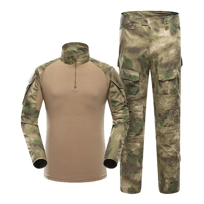 Tactical Uniform Suits Airsoft Ripstop Suit Multi-camo Pocket Hunting Shirts Pants Fish Trainning Airsoft Paintball Clothes Sets 3