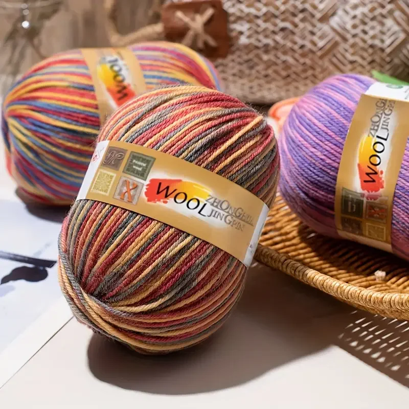5 balls/500g Wool Roll For Handcrafted Scarf Sweater