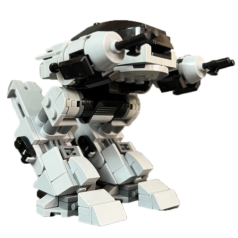 MOC ED-209 로봇 빌딩 블록 세트, 하이테크 무기 배틀 메크 조립 벽돌 장난감, 성인 어린이 생일 선물, 305 개