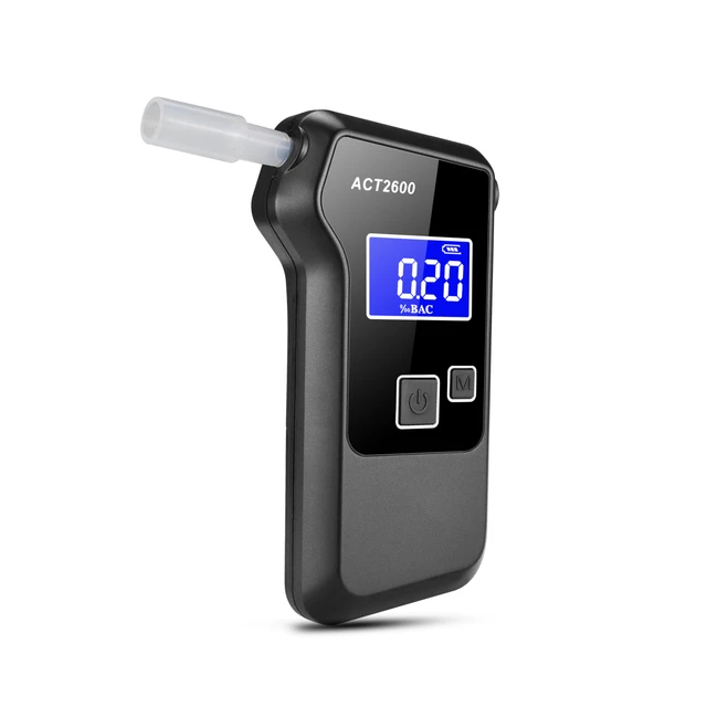Testeur d'alcool à pile à combustible Testeur d'alcool précis et rapide  avec application Professionnel Digital Breathalyzer AT800