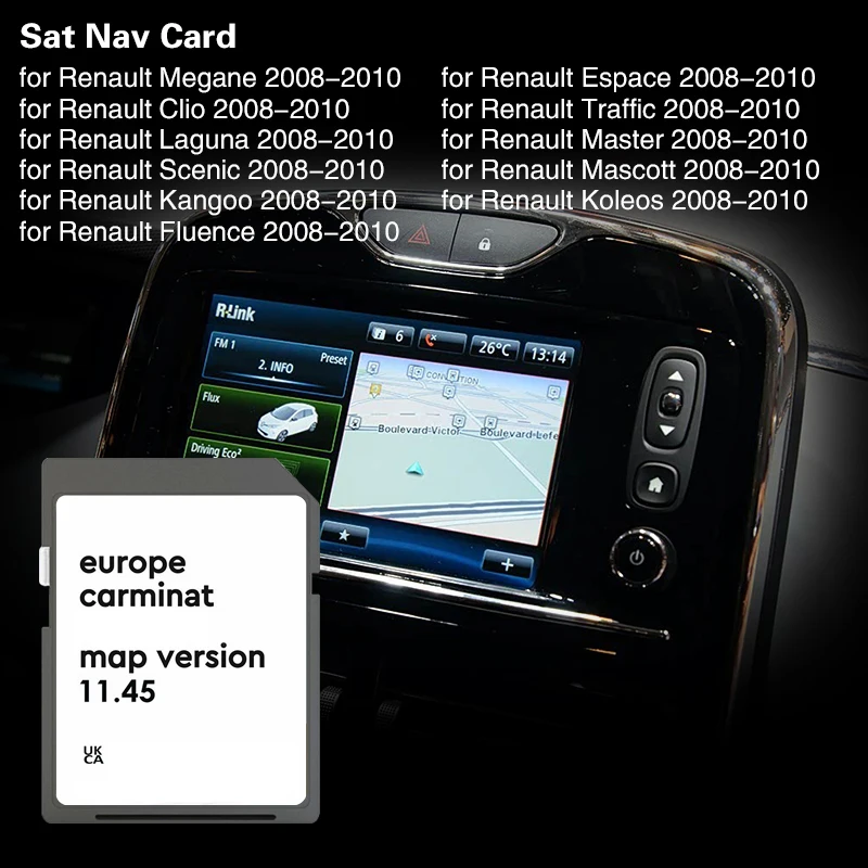2025 Carminat Europa Mappe 8201756571 per Renault Megan Clio Laguna 2025 Carminat Europa Mappe 8201756571 per Renault Megan Clio Laguna