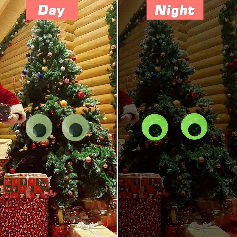 Glow In The Dark Googly Eyes Movable Self-adhesive Eyes Large Plastic Sticker Diy Halloween Christmas Party Decoration