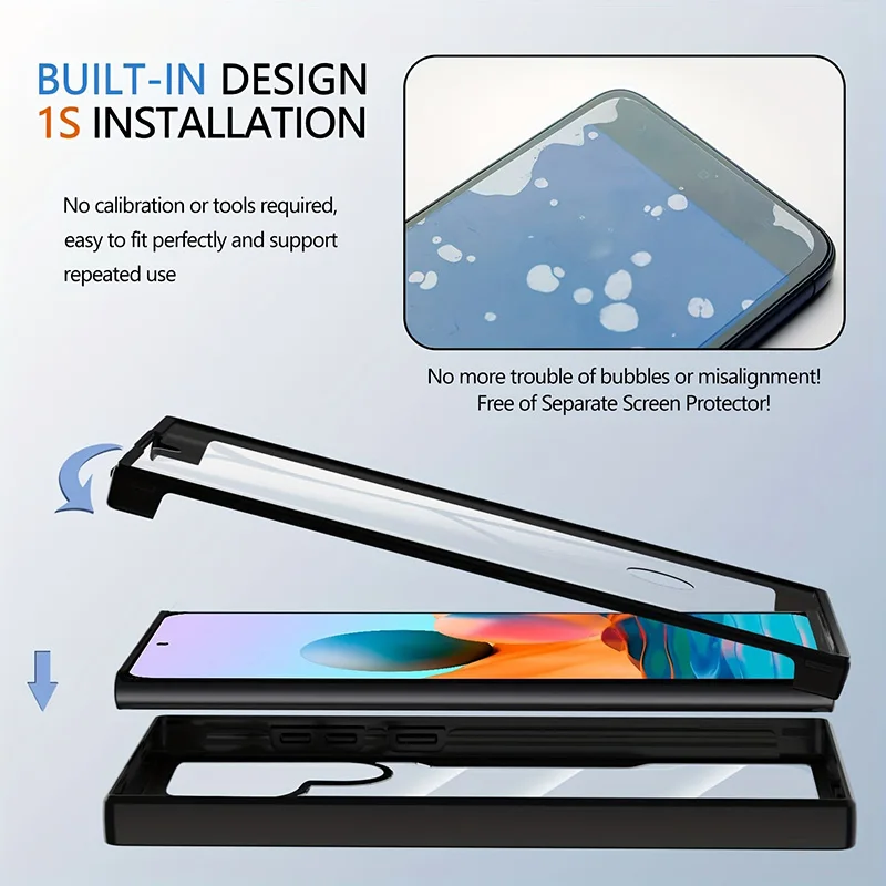 360° Dual Layer Protective Phone Case with Screen Protector
