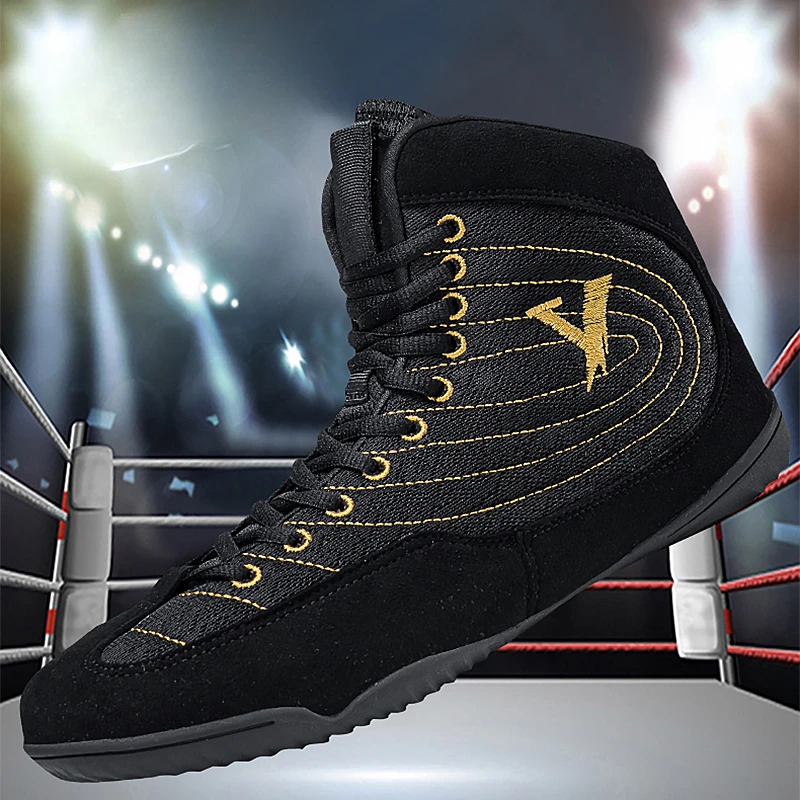 

Кроссовки для профессионального бокса, удобные дышащие, большие размеры 38-47, обувь для борьбы, тренировочная обувь для соревнований