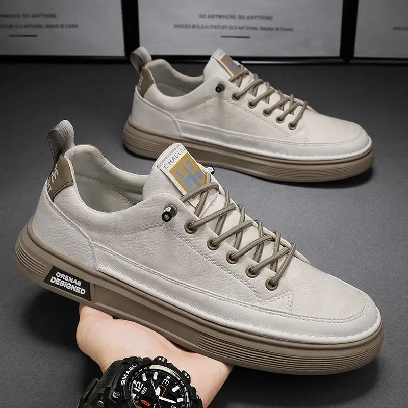

2023Casual Sneakers 2023 Men Trainers Leather Comfy Shoes for Walking Hiking Jogging Sport Men Trainers Men Shoes