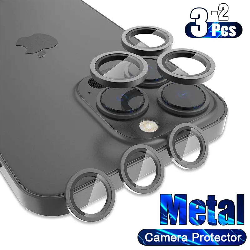 Lente De Cámara De Vidrio Templado Cubierta Completa La Protector Anillo  Para iPhone 13 12 11 Pro Max 12 13 Mini HD Trasero