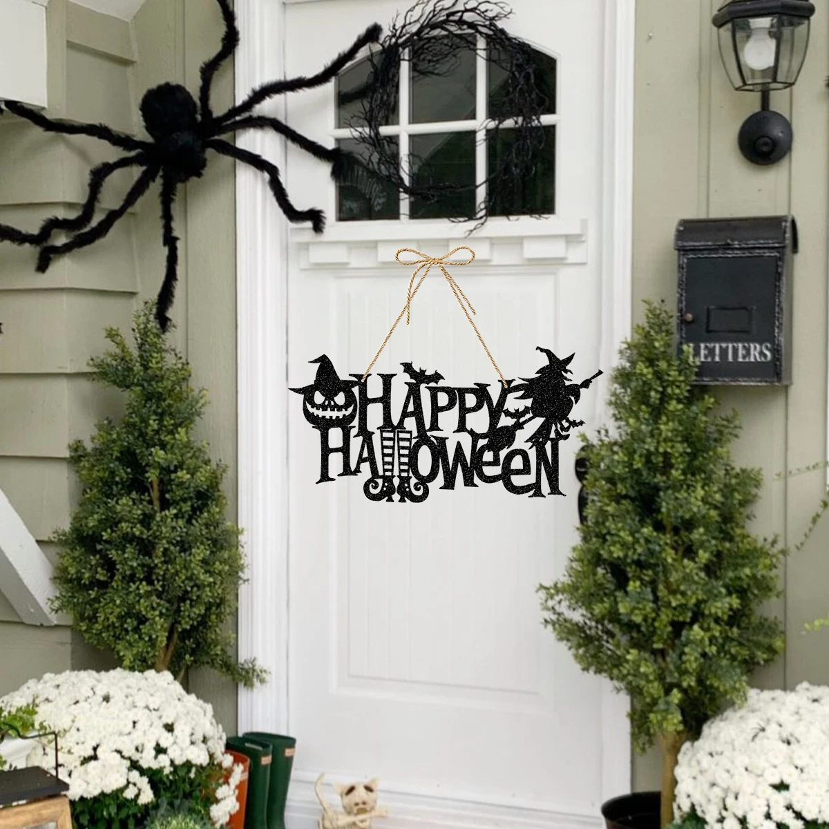 Halloween Decorations Halloween Pumpkin Skeleton Bat Door Hanging Pendant Home Horror Pendant Party Decor Supplies