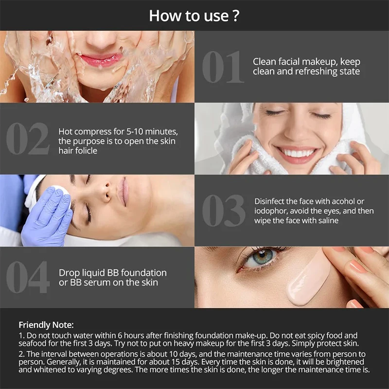 12pcs Korea BB Cream Glow Face Skin Care Serum Essence Ampoule Foundation Brightening Whitening Anti-Wrinkle Acne Beauty