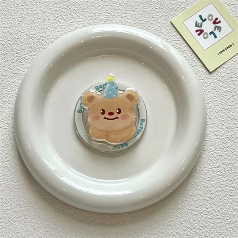 Magnetic Brown Bear Phone Case with Adorable Bear Bracket