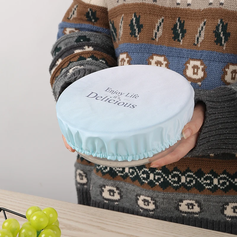 Weedi Reusable food Cover In 3 Sizes Elastic Fresh Keeping Bowl Covers Dustproof Food Storage Covers for Bread Proofing