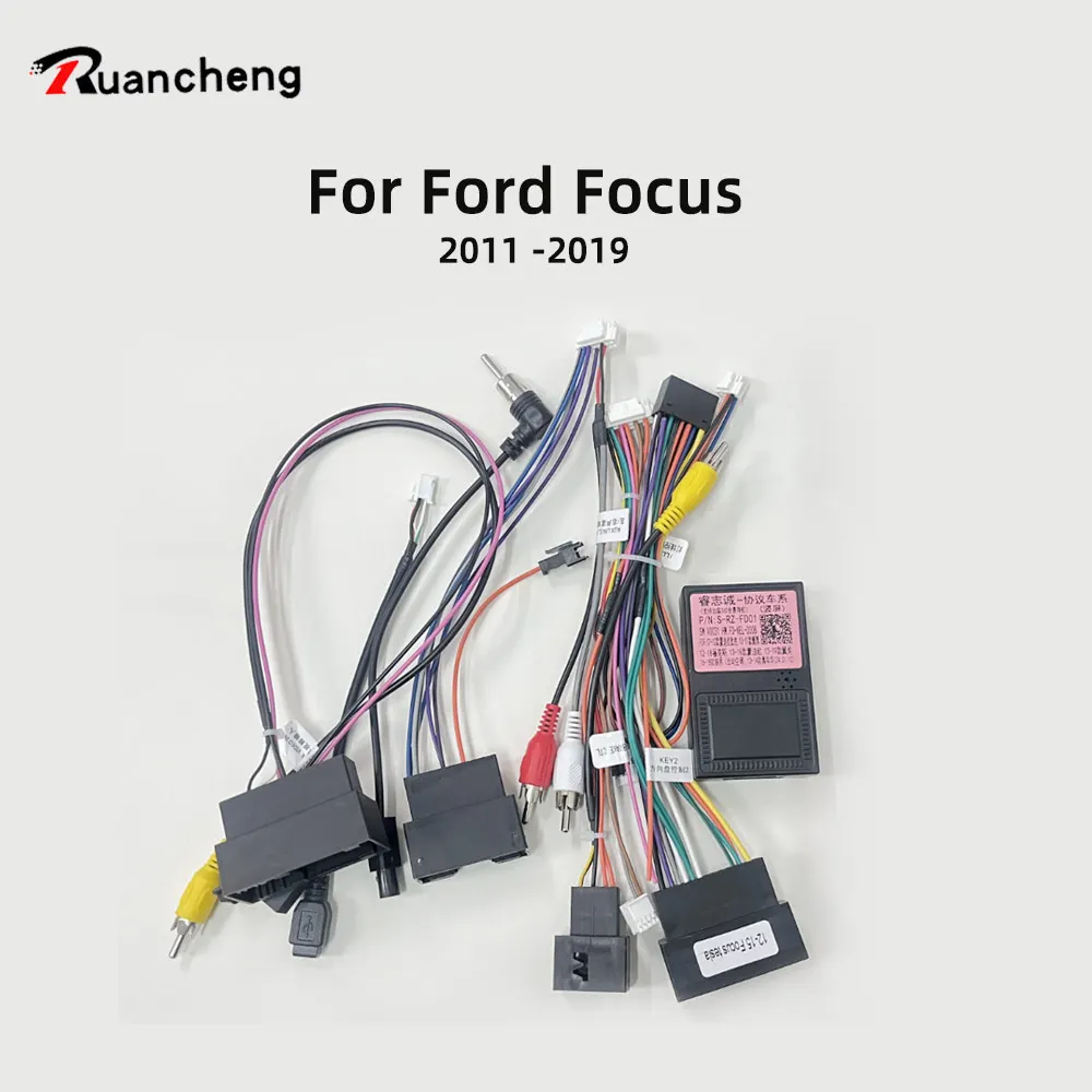 Ruancheng-2-din-car-Android-radio-cable-For-Ford-Focus-2011-2019-High ...