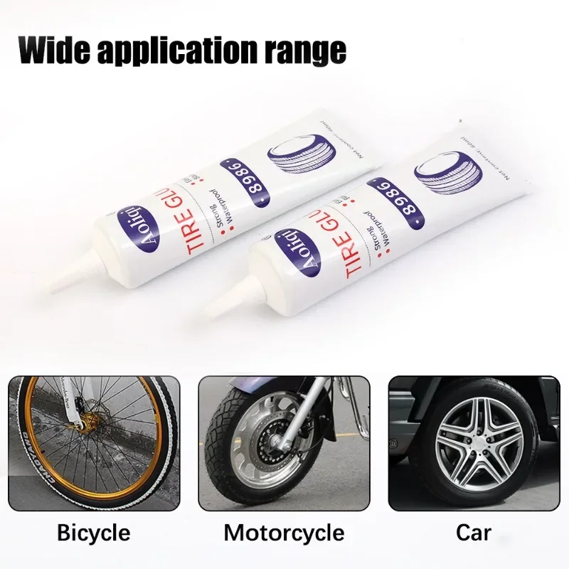  Black Tyre Repair Instant Car Tire Repair Adhesive Glues, Auto  Tire Repair Adhesive Patches Glue, Instant Strong Bond Leather Glue, Tire  Repair Glue Liquid Strong Glues (1PC) : Automotive