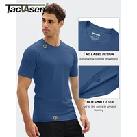 TACVASEN UPF 50+ Surf T-Shirt Mens Quick Dry Swim Shirts Short Sleeve Athletic Performance Rash Guard Water Shirts Beach Tops 3