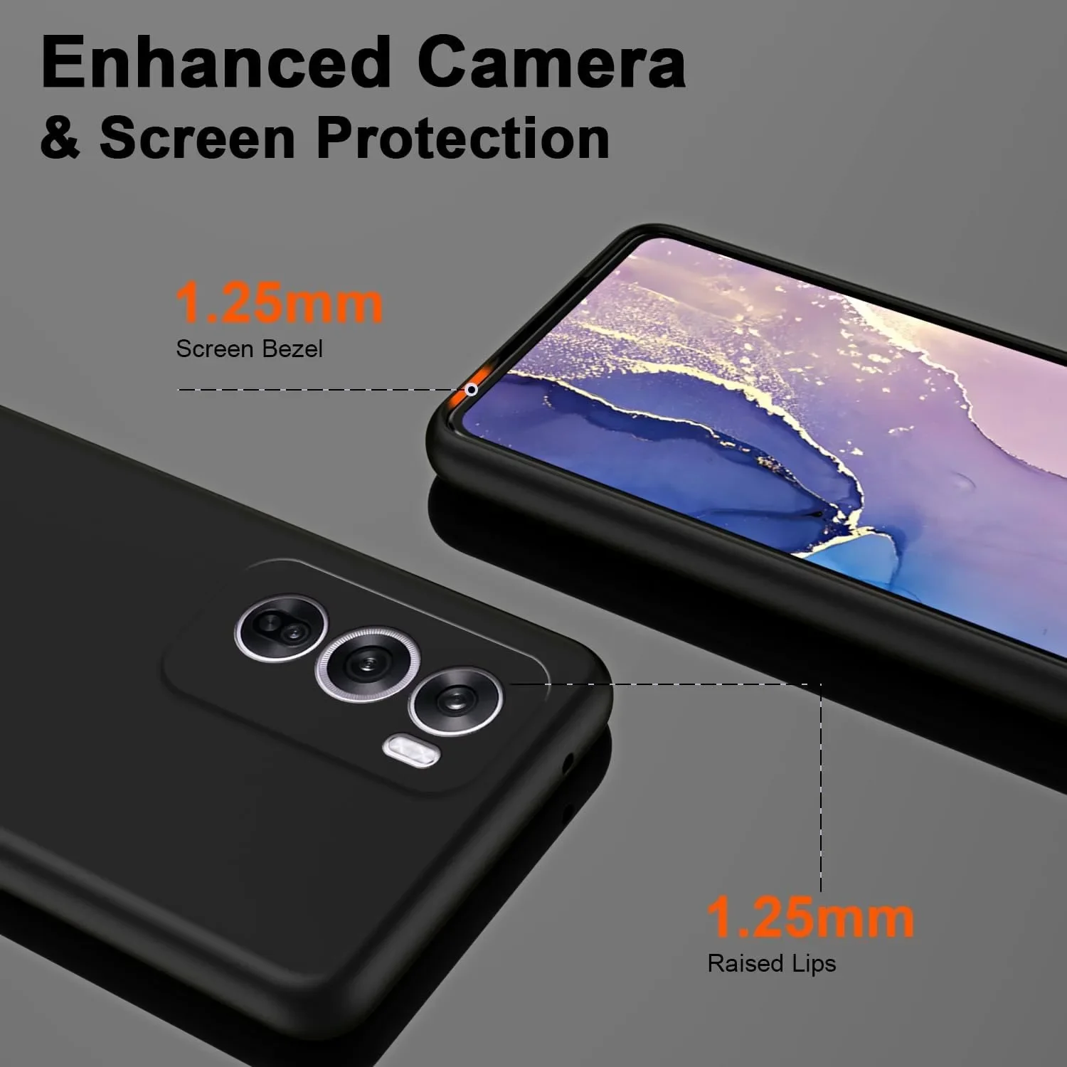 Flexible Liquid Silicone TPU Protective Phone Case Cover - Durable and Sleek Design