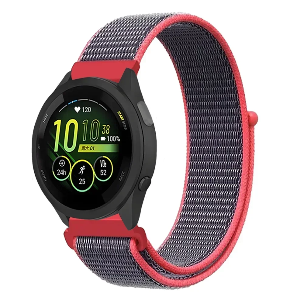 Durable Nylon Loop Strap - 20mm/22mm Adjustable Fabric Wristband