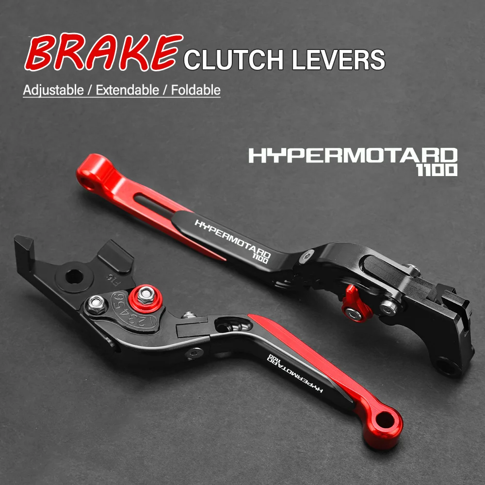 

FOR DUCATI HYPERMOTARD 1100 2007-2011 2012 Motorcycle Hand Brake Clutch Adjustable Levers Handle Folding Extendable Lever grip